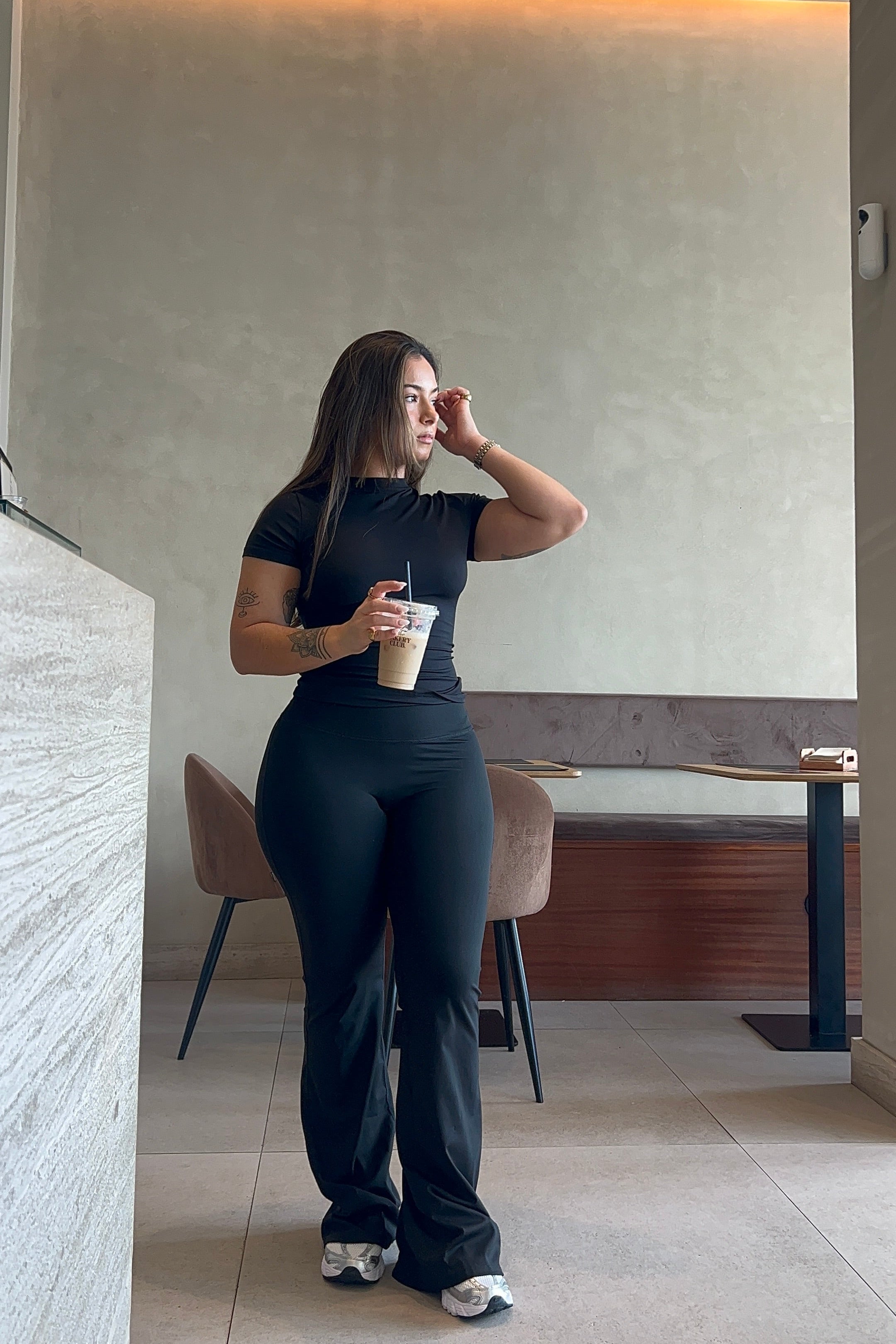 High Waist Flared Leggings