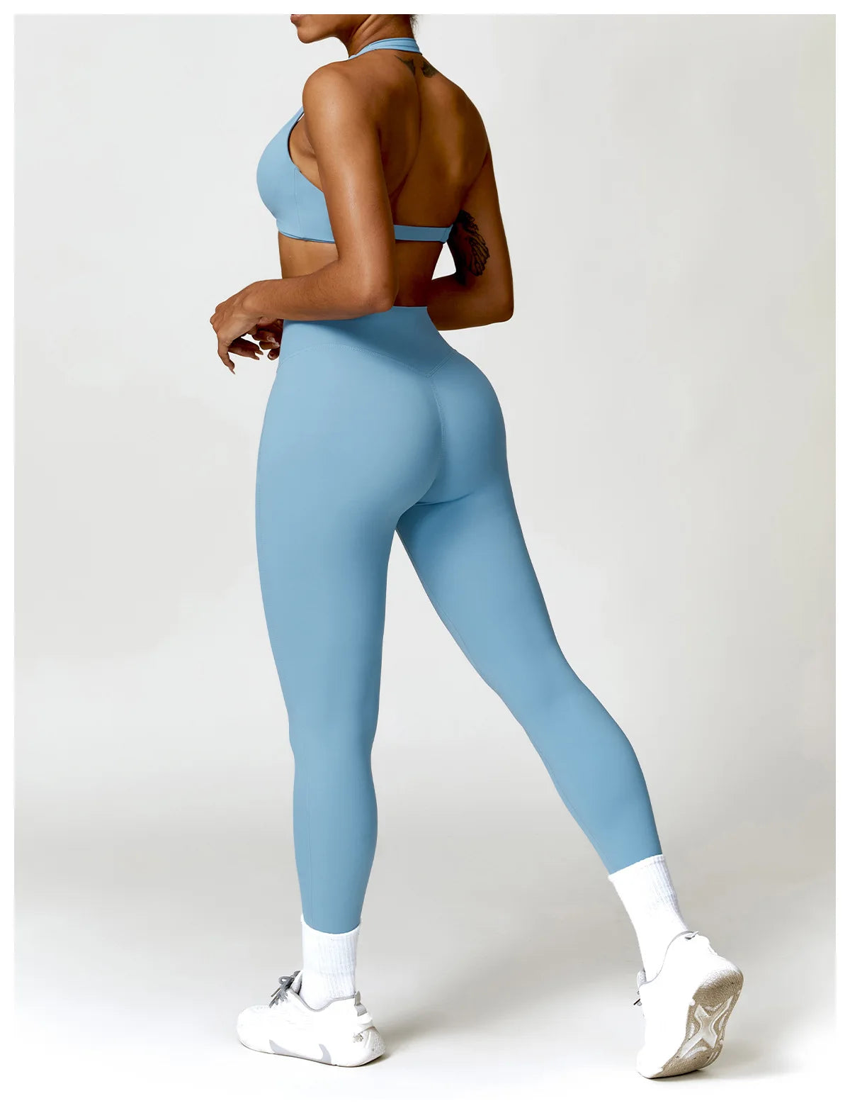 Sport Bra Leggings Suit 2PCS Yoga Set Nude Feeling Workout Sets Women Tracksuit Gym Push Up Fitness Running Workout Sportwear