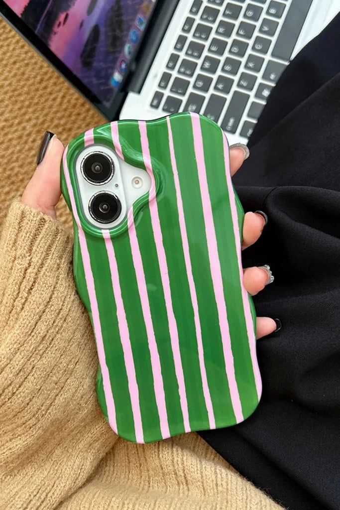 2in1 Stylish Color Collision Stripes Splicing Shockproof Protective Phone Cover Case for iPhone 17 16 15 14 13 12 Pro Max 17Air