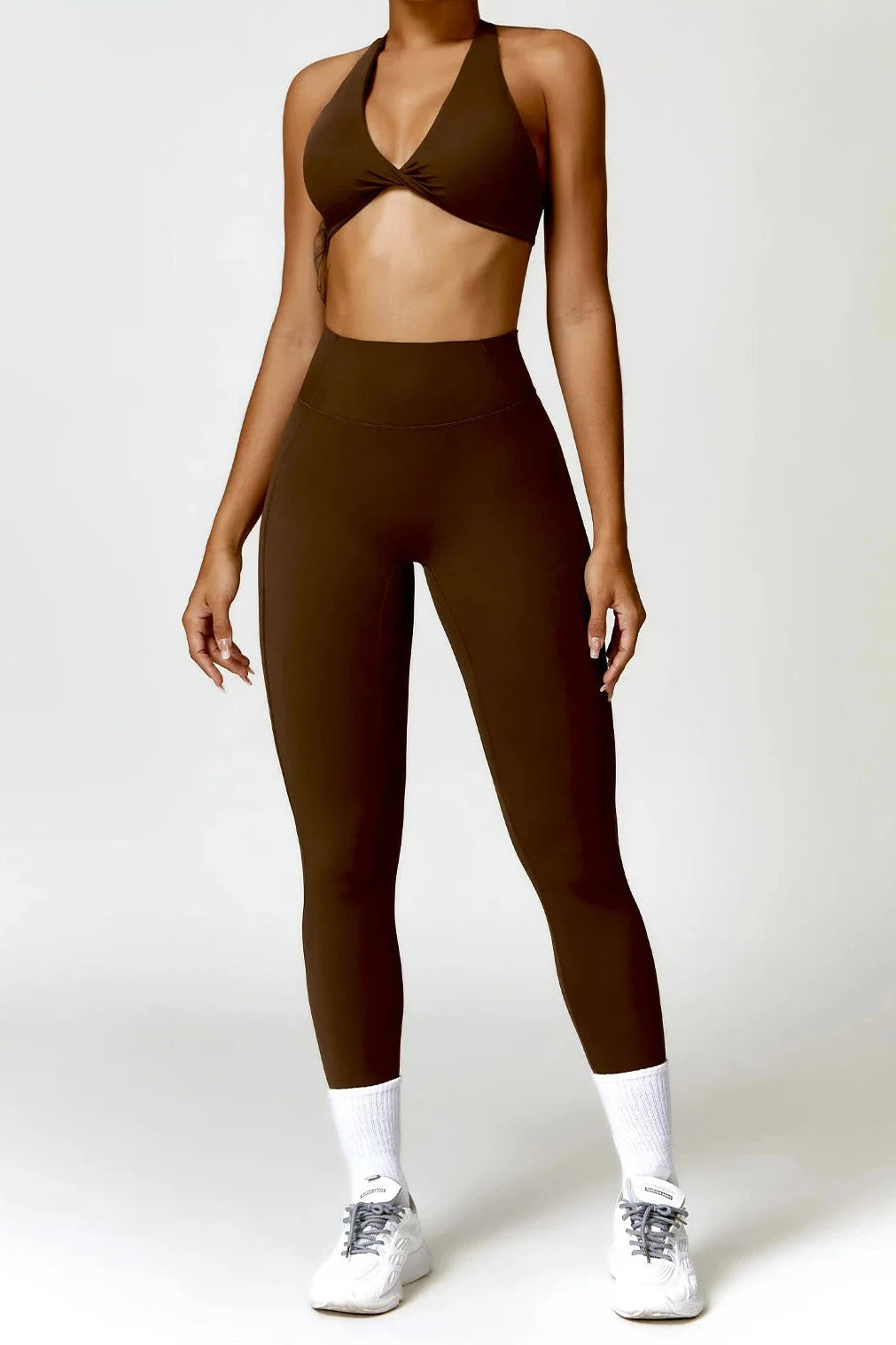 Sport Bra Leggings Suit 2PCS Yoga Set Nude Feeling Workout Sets Women Tracksuit Gym Push Up Fitness Running Workout Sportwear