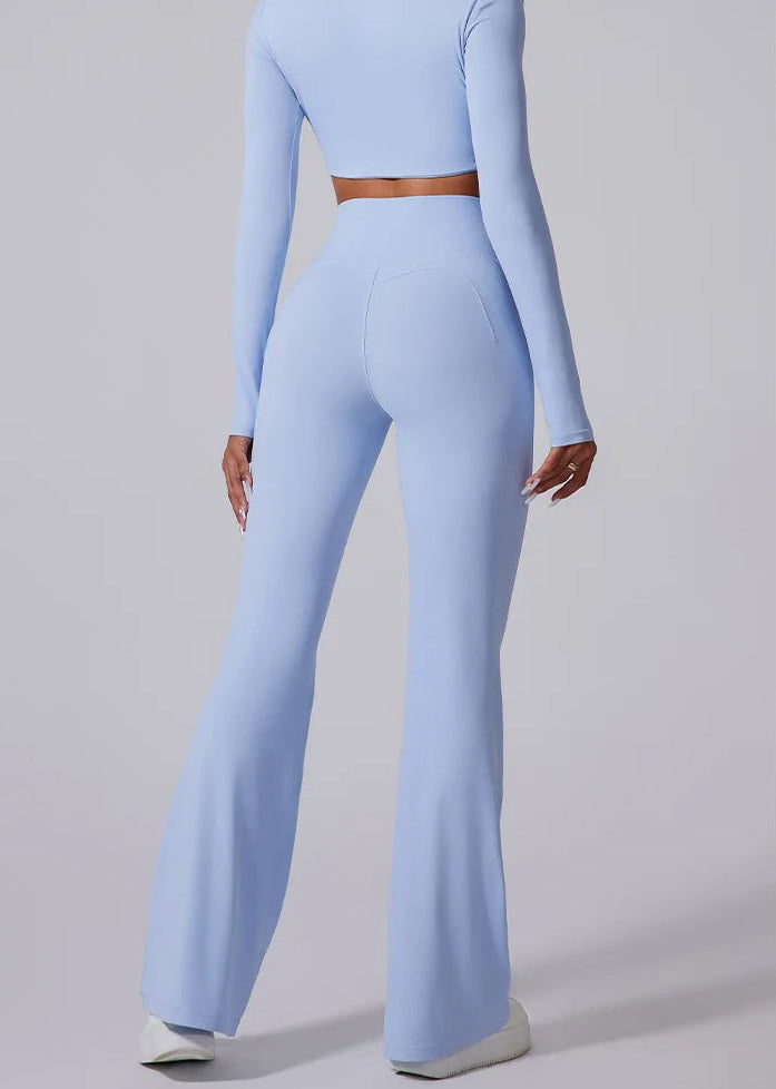 Women High Waist Flared Leggings Gym Fitness Yoga Pants Workout Runing Sport Leggings Women's Control Tummy Yoga Wide Leg Pants