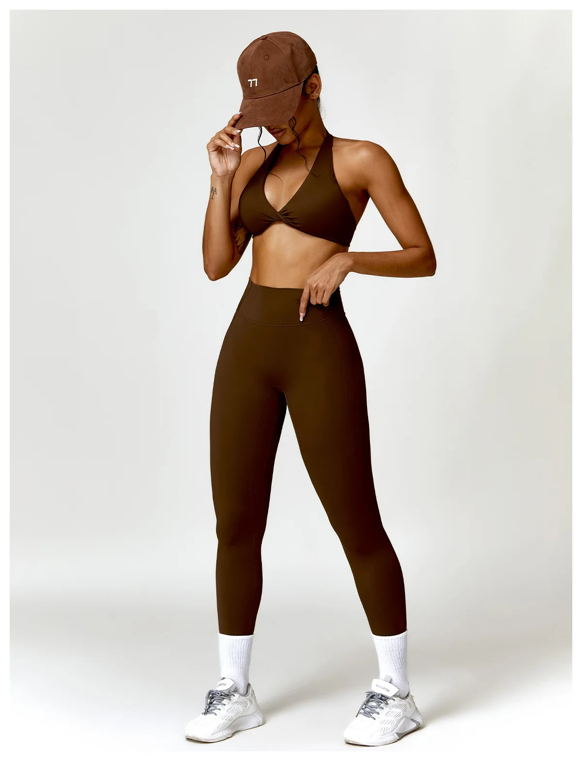Sport Bra Leggings Suit 2PCS Yoga Set Nude Feeling Workout Sets Women Tracksuit Gym Push Up Fitness Running Workout Sportwear