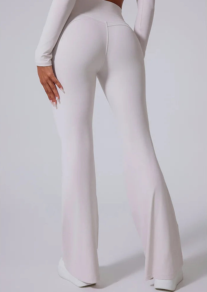 Women High Waist Flared Leggings Gym Fitness Yoga Pants Workout Runing Sport Leggings Women's Control Tummy Yoga Wide Leg Pants
